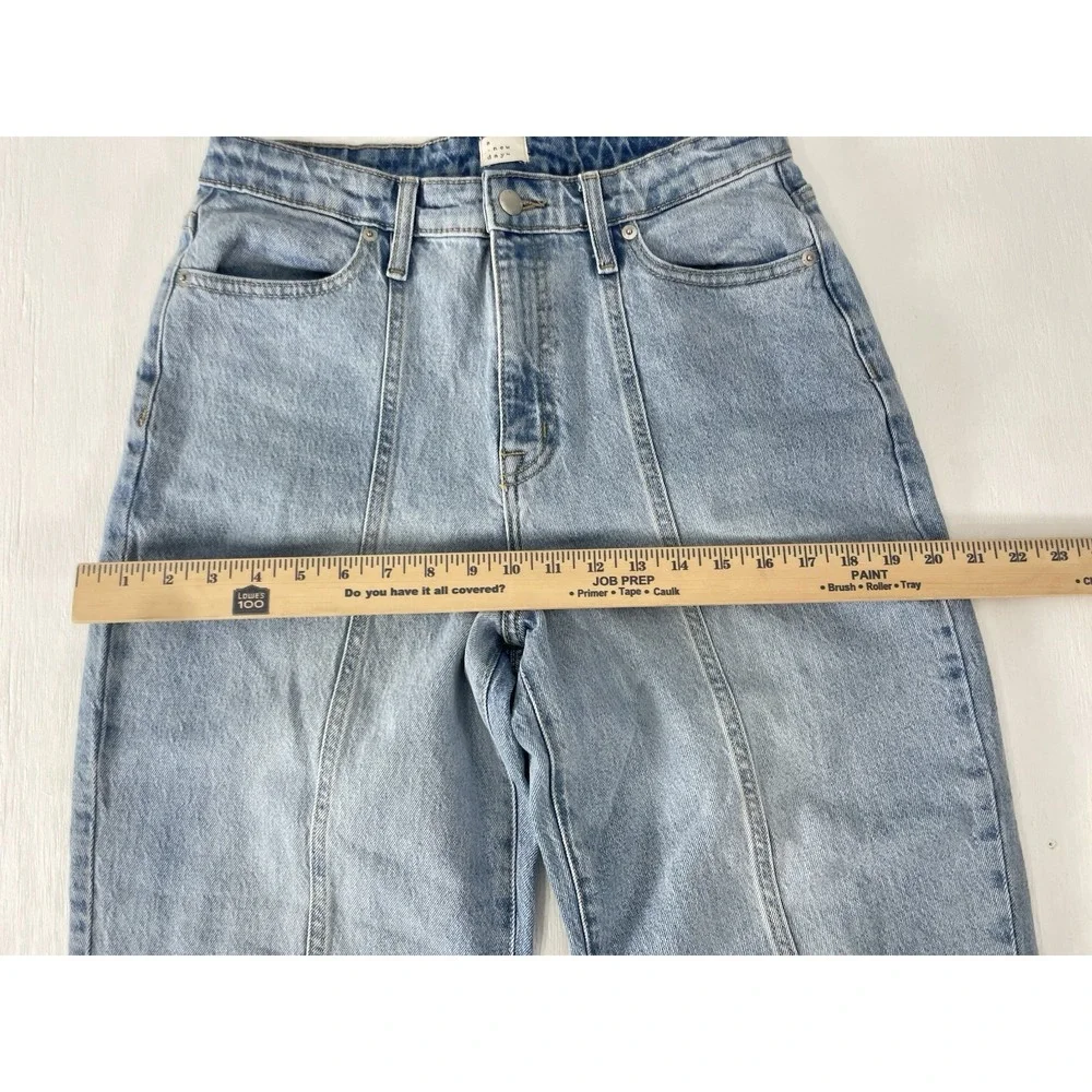 a new day barrel jeans blue denim cropped Women's Size 6 28R Soft Stretch FP - Picture 10 of 16